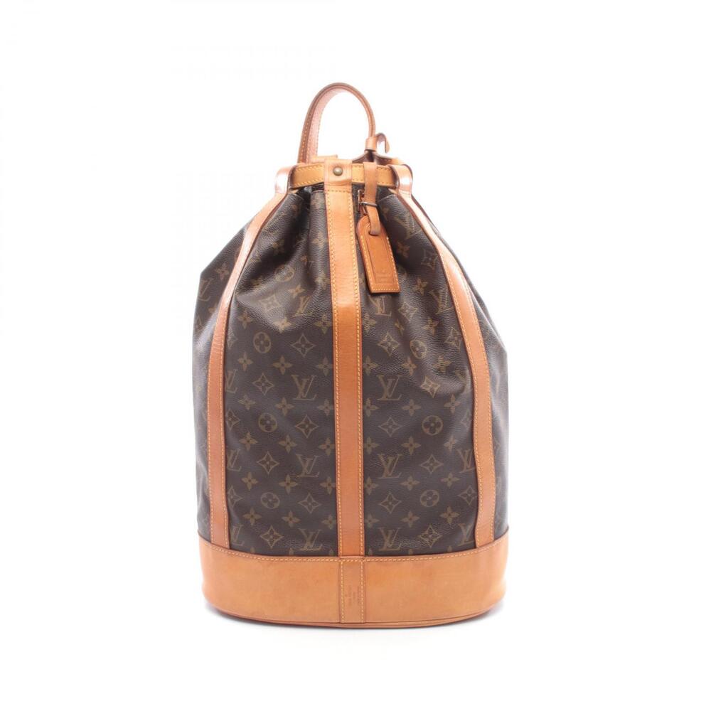 Louis Vuitton Randonee Shoulder Bag Canvas Leather Monogram Brown